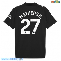 Camisa de time de futebol Manchester City Matheus Nunes #27 Replicas 2º Equipamento 2025-26 Manga Curta